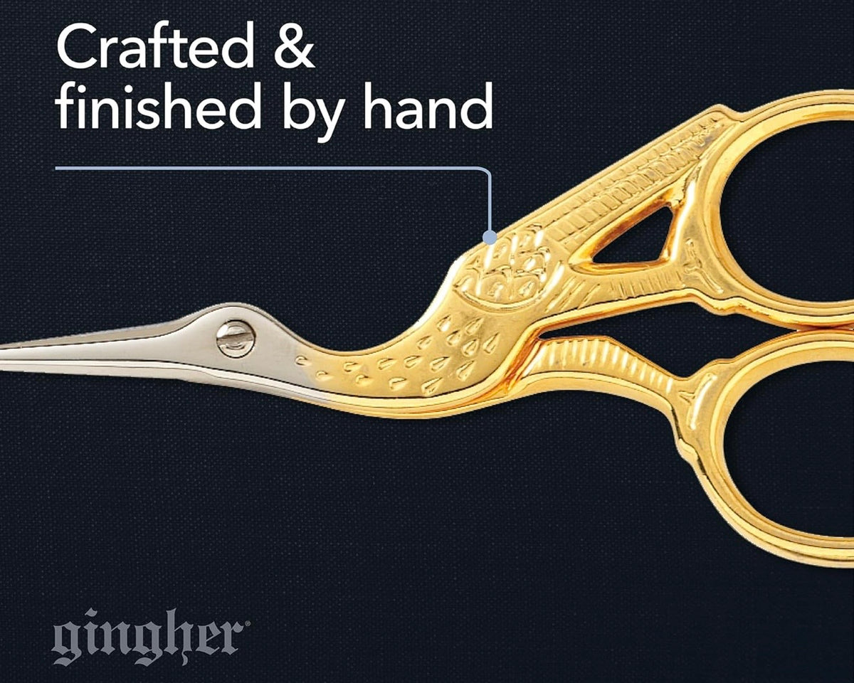Gingher 3½” Stork Embroidery Scissors
