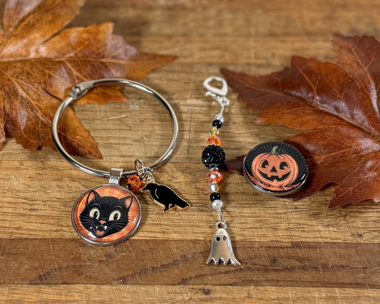 Black Cat & Pumpkin