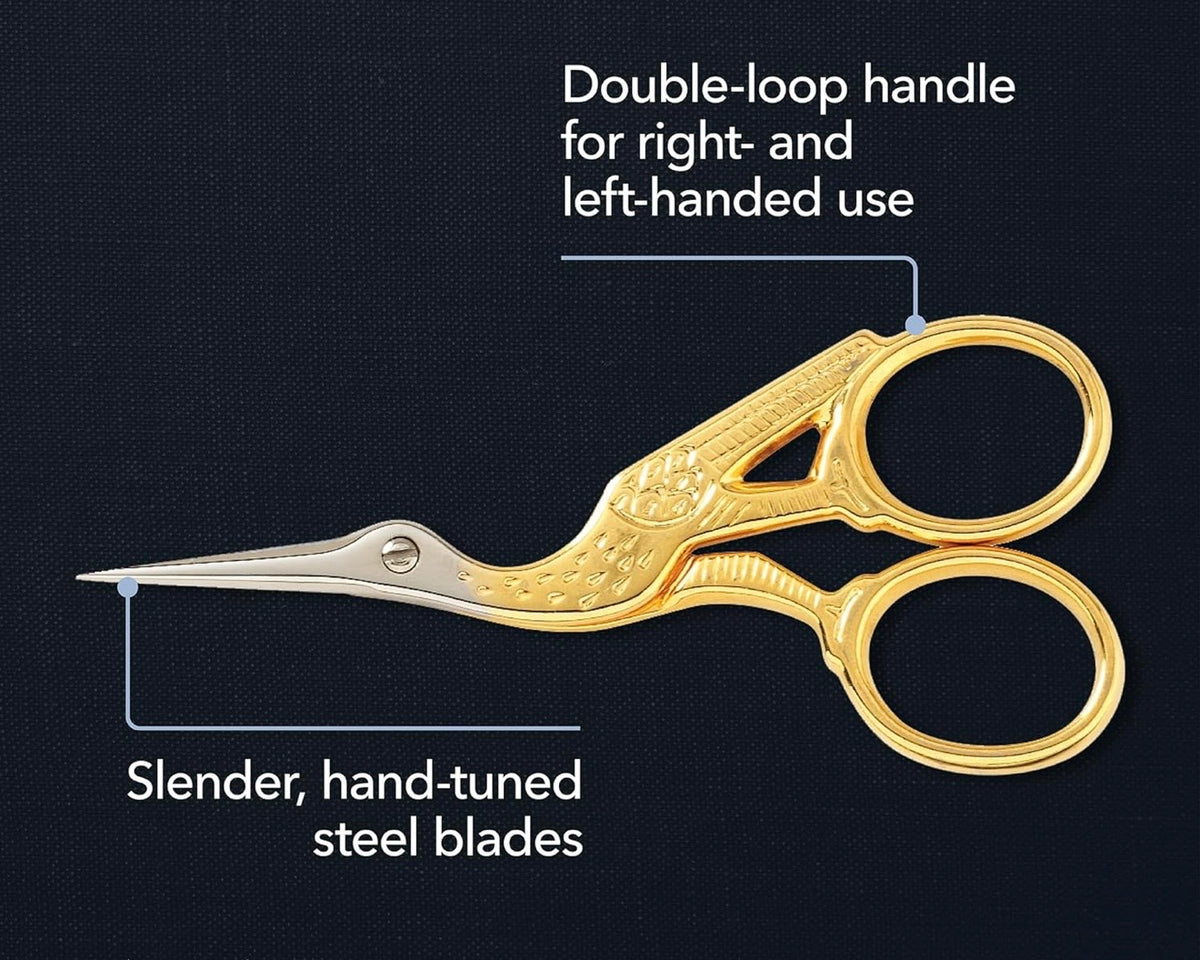 Gingher 3½” Stork Embroidery Scissors