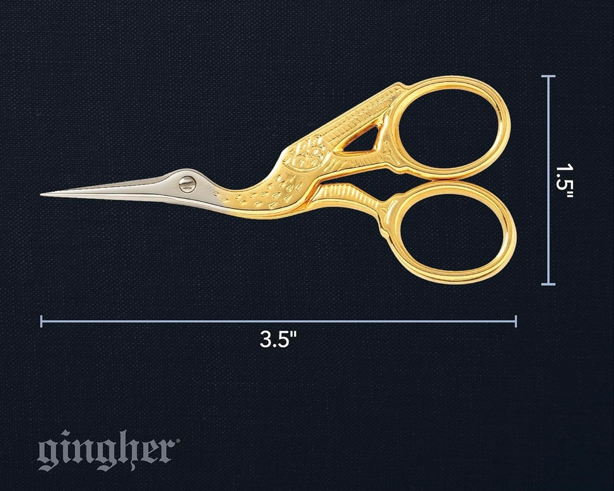 Gingher 3½” Stork Embroidery Scissors